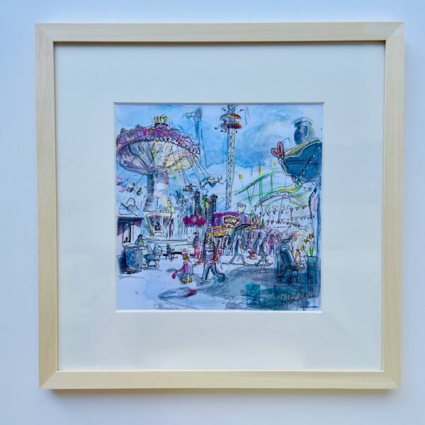 Dippemess mit Kettenkarussell