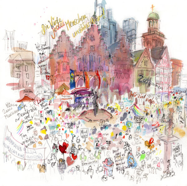 Römer-Demo "Wähl Liebe!" 15.2.2025