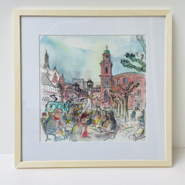 Paulskirche mit Café-Treff und Selfie-Spot und Langem kurzen Franz